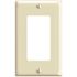 Leviton 1-Gang Ivory Decora/Rocker Plastic Standard Wall Plate (1-Pack) 80401-I