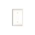Leviton 1-Gang White Toggle Plastic Midway/Midsize Wall Plate (1-Pack) 80501-W