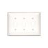 Leviton 3-Gang White Toggle Plastic Midway/Midsize Wall Plate (1-Pack) 80511-W