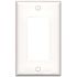 Leviton 1-Gang White Decora/Rocker Plastic Midway/Midsize Wall Plate (1-Pack) 80601-W