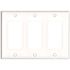 Leviton 3-Gang White Decora/Rocker Plastic Midway/Midsize Wall Plate (1-Pack) 80611-W
