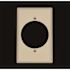 Leviton 1-Gang Ivory 2.15 in. Single Outlet/Receptacle Plastic Midway/Midsize Wall Plate (1-Pack) 80528-I