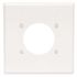 Leviton 2-Gang White 2.15 in. Single Outlet/Receptacle Plastic Standard Wall Plate (1-Pack) 80526-W