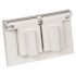 THOMAS & BETTS Aluminum Duplex Weatherproof Cover, White