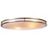 Monument 2-Light 32-Watt T9 Brushed Nickel Oval Flushmount