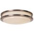 Monument 14.75 in. 1-Light Satin Nickel Flush Mount