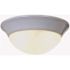 Royal Cove 2-Lights White Flushmount