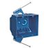 Carlon 2-Gang 32 cu. in. Blue PVC New Work Electrical Switch and Outlet Box (B232ACP)