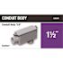 Carlon 1-1/2 in. Sch. 40 and 80 PVC Type-LB Conduit Body