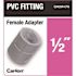Carlon 1/2 in. PVC Female Adapter