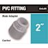 Carlon 2 in. Electrical PVC Male Adapter (E943J-28-HD)