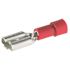 NSi Industries 22-18 AWG Vinyl Insulated Female Disconnect 0.250 in. x 0.032 in. Tab Size in Red (100-Pack)