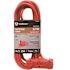 Southwire 25 ft. 14/3 Outdoor Triple Outlet SJTW Extension Cord, Red