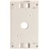 BELL N3R Aluminum White 1-Gang Weatherproof Outdoor Electrical Box, 3 Outlets at 1/2-in., With 2 Closure Plugs