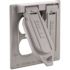 BELL N3R Gray 2-Duplex Wall Outlet Cover Plate for Outdoor Electrical Box