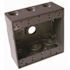 BELL N3R 3/4-in. Aluminum Gray 2-Gang Weatherproof Outdoor Electrical Box, 7 Outlets with 2 Closure Plugs
