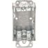 RACO 3-1/2 in. H x 2 in. W x 1-1/2 in. D Steel Metallic 1-Gang Switch Box with NMSC Clamps and Plaster Ears, 1-Pack