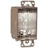 RACO 3 in. x 2 in. Switch Box Gangable 2-1/2 in. Deep with One 1/2 in. KO and NMSC Clamps, Plaster Ears