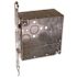 RACO 4 in. Square Box with Nine 1/2 in. KO's and Five TKO's, TS Bracket Flush