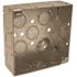 RACO 4 in. Square Box Welded 2-1/8 in. Deep with Ten 1/2 in KO's and Six TKO's Raised Ground