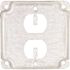 RACO 4 in. W Steel Metallic 1-Gang Exposed Work Square Cover for 1 Duplex Outlet, 1-Pack
