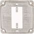 RACO 4 in. W Steel Metallic 1-Gang Exposed Work Square Cover for 1 GFCI Outlet, 1-Pack