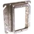 RACO 4 in. W Steel Gray 1-Gang 1 in. Raised Square Cover for 1 Device, 1-Pack