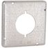 RACO 4-11/16 in. W Gray 1-Gang Exposed Work Square Cover for Single 2.141 in. Dia. 30-50A Round Receptacle, 1-Pack
