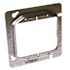RACO 4-11/16 in. W Steel Metallic 2-Gang 2-Device 1/2 in. Raised Square Cover, 1-Pack