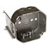 RACO 4 in. W x 1-1/2 in. D Galv. Steel Gray Drawn Octagon Box with Three 1/2 in. KO's and NMSC Clamps, J-Bracket, 1-Pack