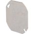 RACO 4 in. W Steel Metallic Flat Blank Octagon Cover, 1-Pack