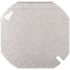 RACO 4 in. W Steel Metallic Flat Blank Octagon Cover, 1-Pack