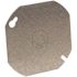 RACO 4 in. W Steel Metallic Flat Blank Octagon Cover with 1/2 in. KO in Center, 1-Pack