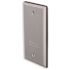 BELL N3R Blank Aluminum Gray 1-Gang Weatherproof Wall Outlet Cover Plate for Outdoor Electrical Box