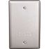 BELL N3R Blank Aluminum Gray 1-Gang Weatherproof Wall Outlet Cover Plate for Outdoor Electrical Box