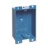 Carlon 1-Gang 8 cu. in. Electrical PVC Shallow Flanged Old Work Electrical Switch and Oulet Box (B108R-UPC)