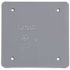 Carlon 2-Gang Blank FS Box Cover Grey