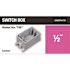 Carlon 1-Gang 18 cu. in. 1/2 in. Electrical PVC Type FSE FS Box