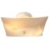 Royal Cove 12 in. Square Glass Ceiling in Fixture in White Uses Two 60-Watt Medium Base Lamps