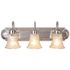 Monument 24 in. 3-Light Chrome Vanity Light with Clear Glass