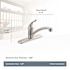 MOEN Chateau Single-Handle Standard Kitchen Faucet without Sprayer Low Arc Spout in Chrome