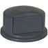 Rubbermaid Gray Round Plastic Trash Can Lid For Brute 32 gal.