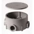 Carlon 3/4 in. PVC Type-X Round Junction Box with Cover