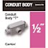 Carlon 1/2 in. Schedule 40 and 80 PVC Type-T Conduit Body