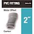 Carlon 2 in. PVC Fitting - Meter Offset (Standard Fitting)