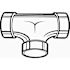NIBCO 3 in. ABS DWV All Hub Two-Way Cleanout Tee Fitting