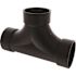 NIBCO 3 in. ABS DWV All Hub Two-Way Cleanout Tee Fitting