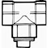 NIBCO 1-1/2 in. ABS DWV Hub x Hub x Cleanout with Plug Test Tee