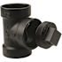 NIBCO 2 in. ABS DWV Hub Cleanout with Plug Test Tee