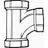 NIBCO 1-1/2 in. ABS DWV All Hub Sanitary Tee